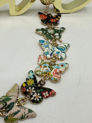 Multi-Colored Butterfly Bracelet