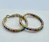 Stunning Rhinestone Pendent on Silver Rhinestone Chain w/ Earrings (Clearance)