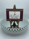 Maroon Jeweled Calligraphy Print:  "Thy Word..."