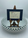 Navy Matted Calligraphy Print:  "A Day Hemmed in Prayer..."