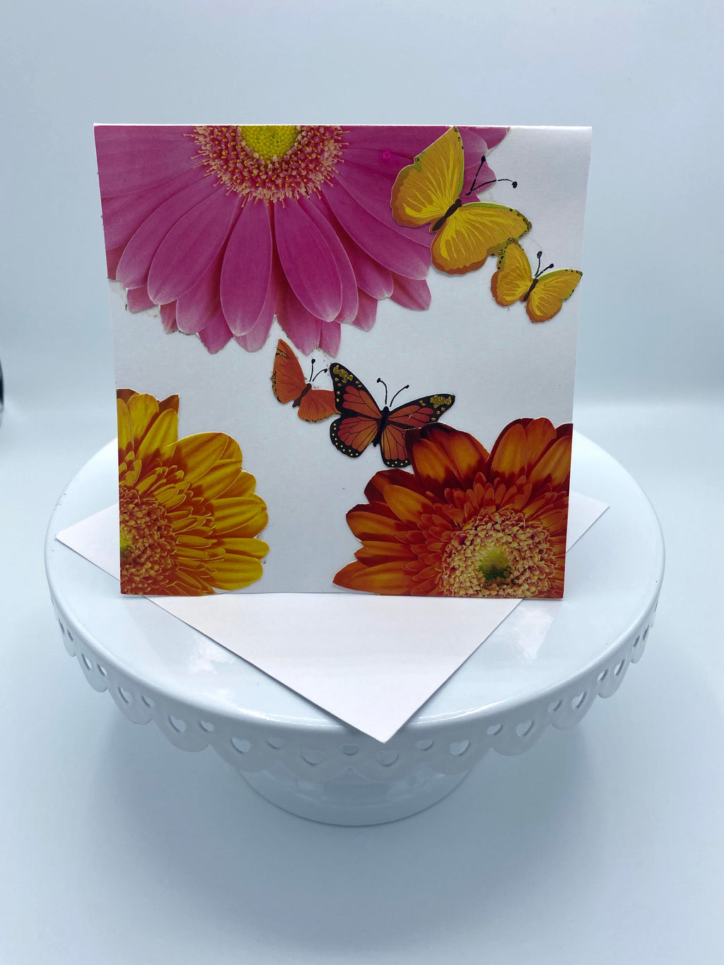 Floral & Butterflies Card