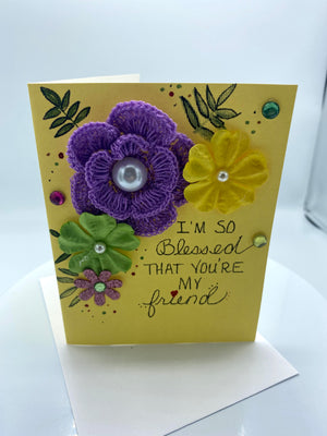 "I'm So Blessed That You're My Friend" Card