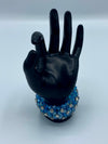Periwinkle Rhinestone Bracelet & Matching Earrings