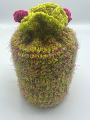 Lime Green Gift Bag & Hot Pink Embellishment