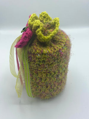Lime Green Gift Bag & Hot Pink Embellishment