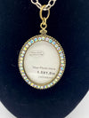 Silver Rhinestone Photo Pendent & Matching Rhinestone Earrings (Clearance)