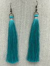 Turquoise Thread Earrings