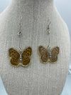 Real Butterfly Necklace & Earrings Encased in Resin (Clearance)