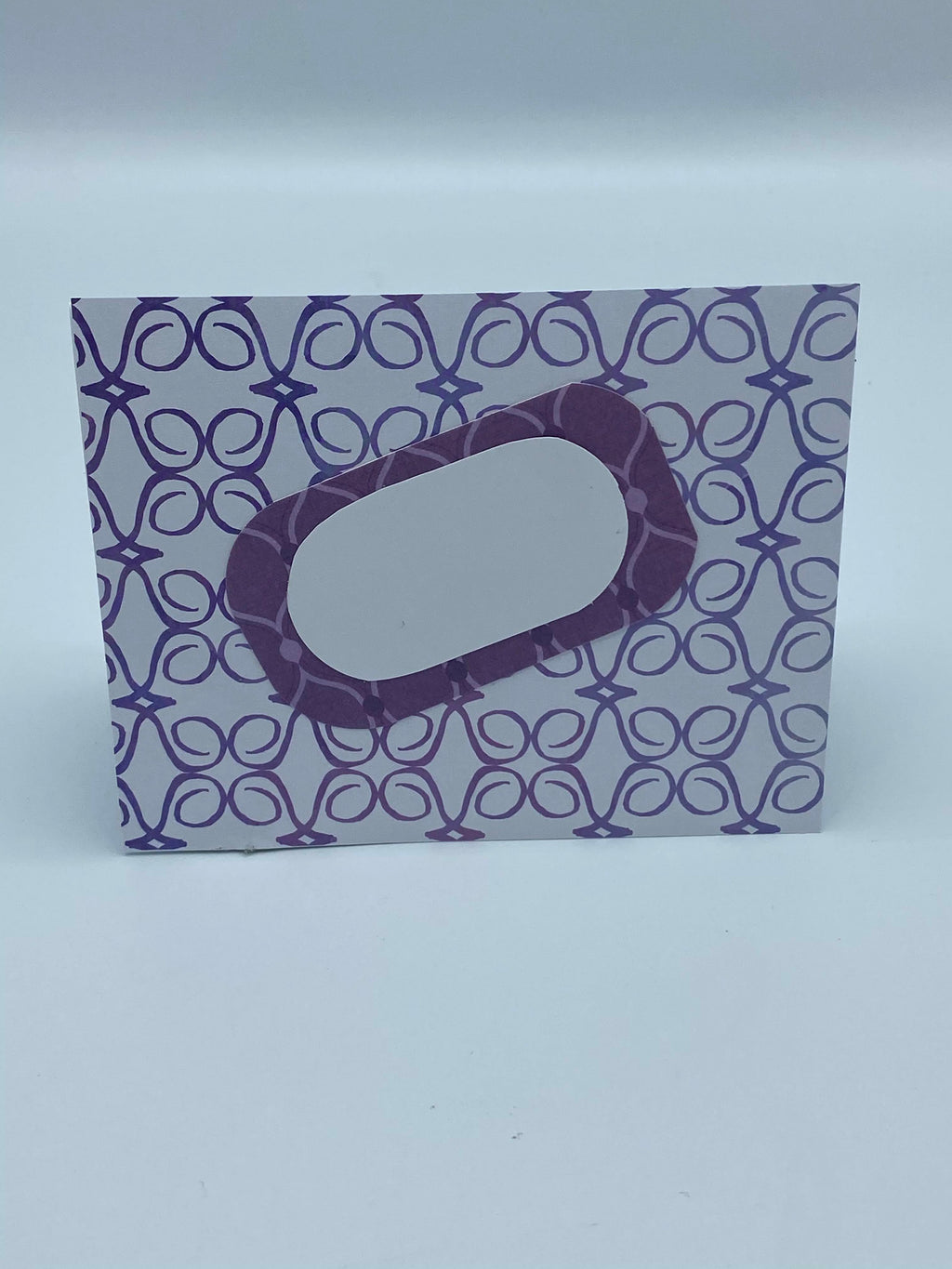 Purple & Lavender Card w/ Purple Butterfly Earrings