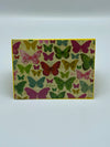Butterfly Card w/Green Floral Earrings