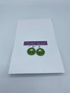 Purple & Lavender Card W/Green Butterfly Earrings