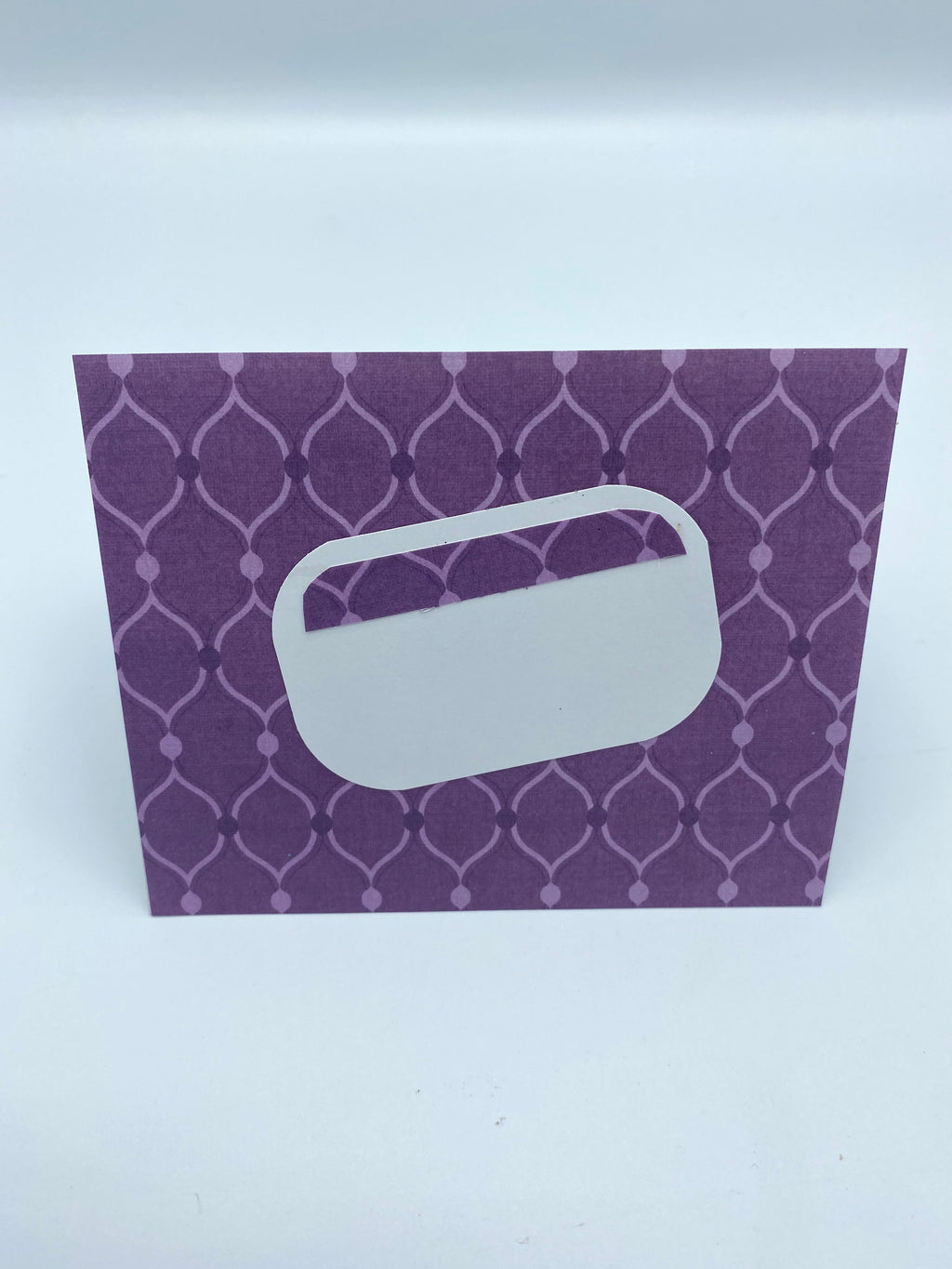 Purple Card w/Purple Floral Earrings