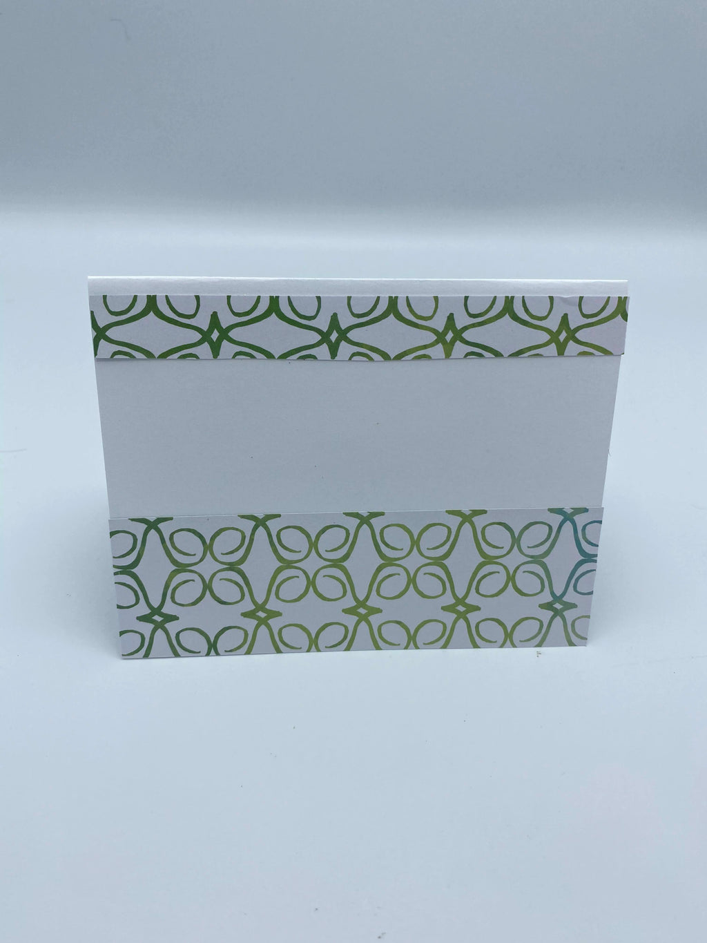 Green Card w/ Round Green Seal Earrings