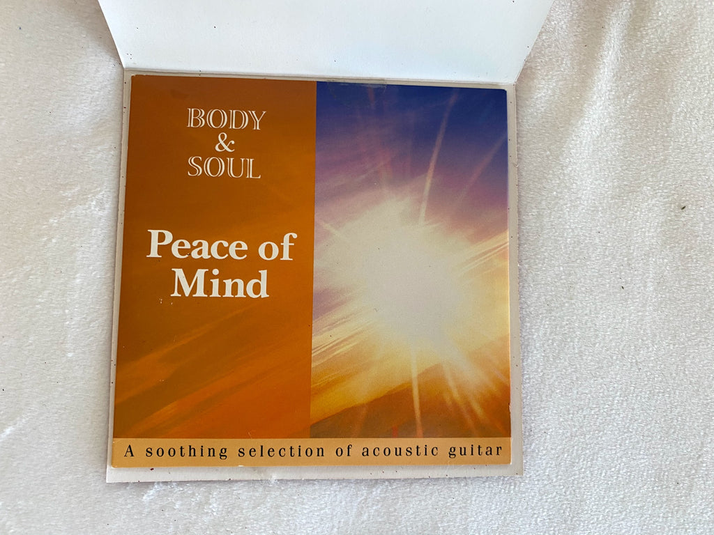 Red Glitter Peace CD Card