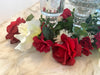 Three Piece Candle Glassware Set w/Floral Candle Ring