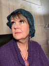 Sapphire Blue & Purple Scalloped Beanie