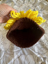 Sunflower Hand Crocheted Beanie
